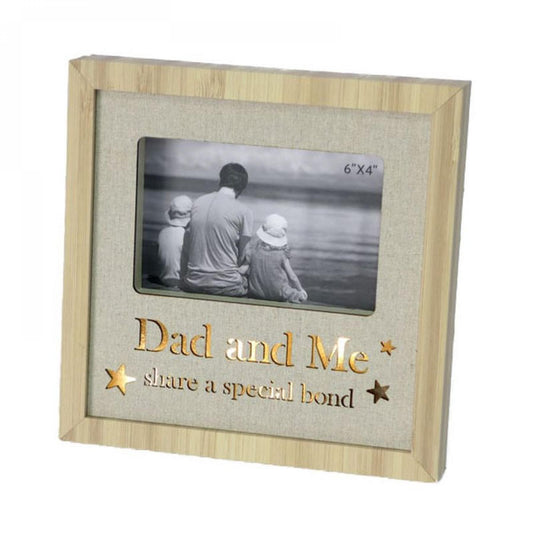 Butterflies With Text On Cloth Back Lighted- Dad & Me Photo Frame