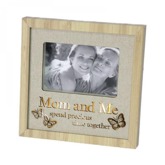 Butterflies With Text On Cloth Back Lighted- Mom & Me Photo Frame