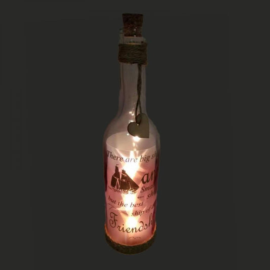 Led With Text Decorative - Friendship Bottle