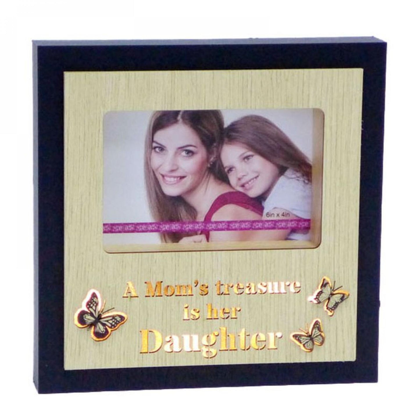 Led Lit Butterflies With Text - Daughter Photo Frame