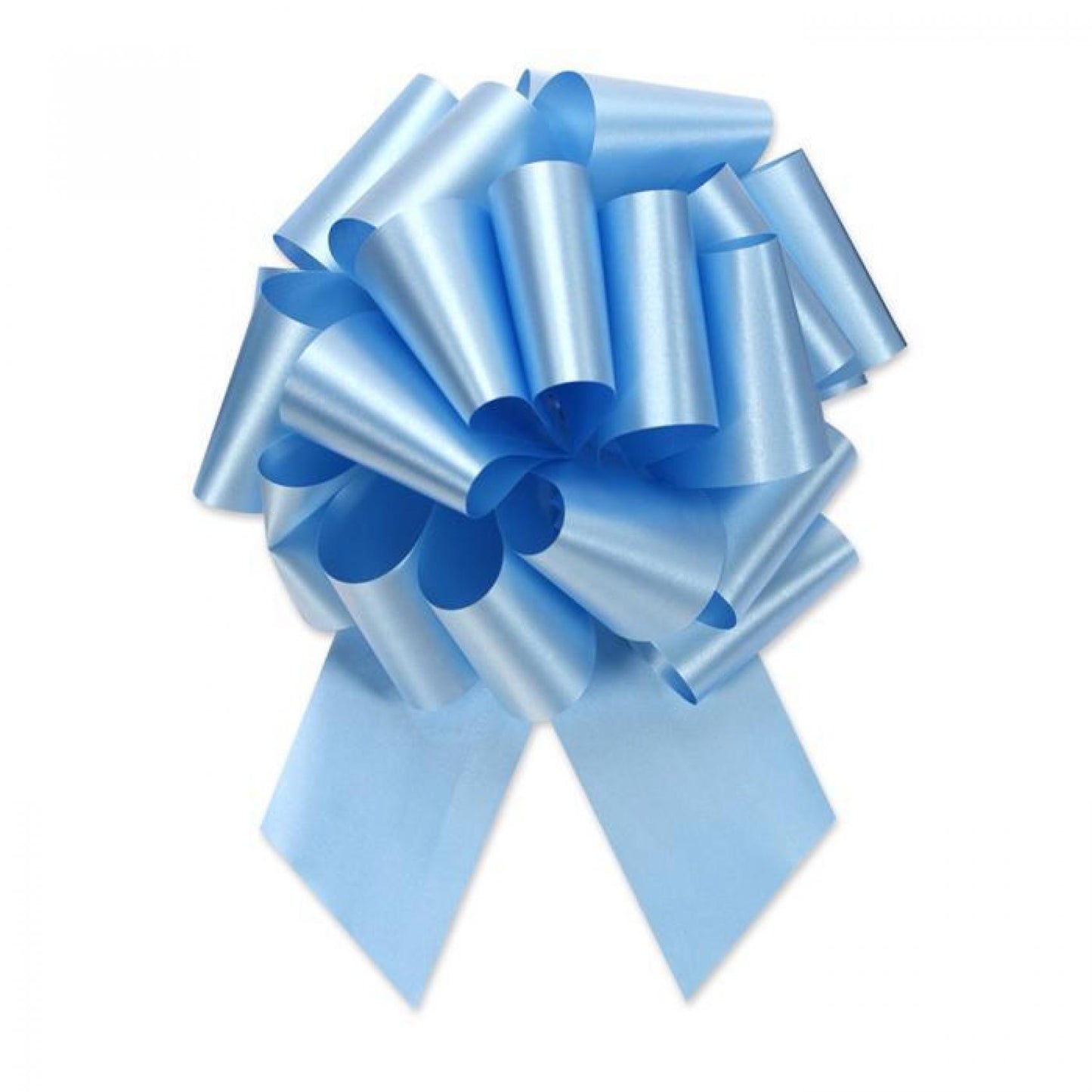 50Pcs- 4"D Pullbow Blue Ribbon