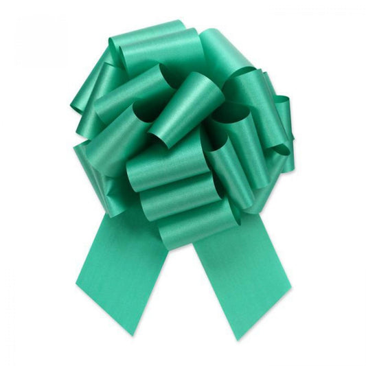 50Pcs- 4"D Pullbow Emerald Green Ribbon