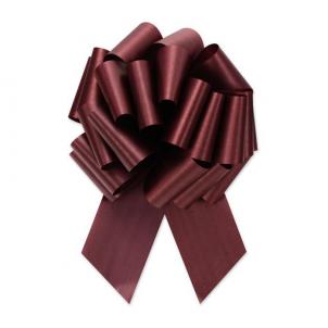 50Pcs- 4"D Pullbow Burgundy Ribbon