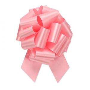 50Pcs- 5.5"D Pullbow Pink Ribbon