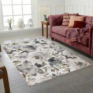 Brio Washable Non Slip Floral Pattern Modern Rug