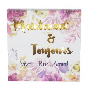 French Text- - Maintenant & Toujours Block Sign