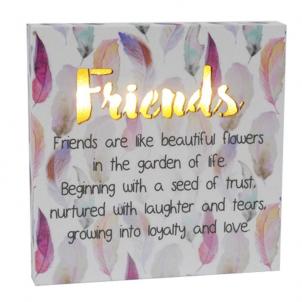 Led With Text- Friends Block Sign