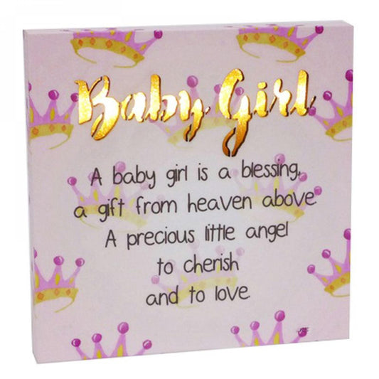 Led With Text- Baby Girl Block Sign