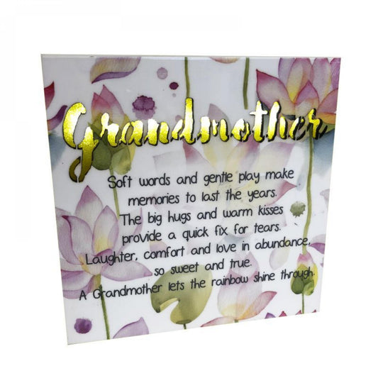 Led With Text-Grandmother Block Sign