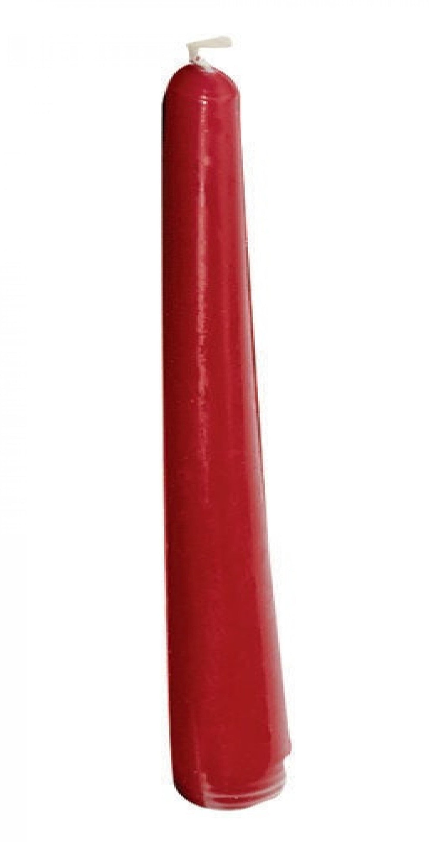 Set Of 12 Red Taper Candles