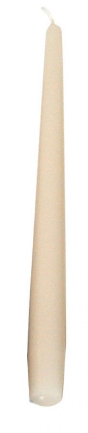 Set Of 12 Ivory Taper Candles