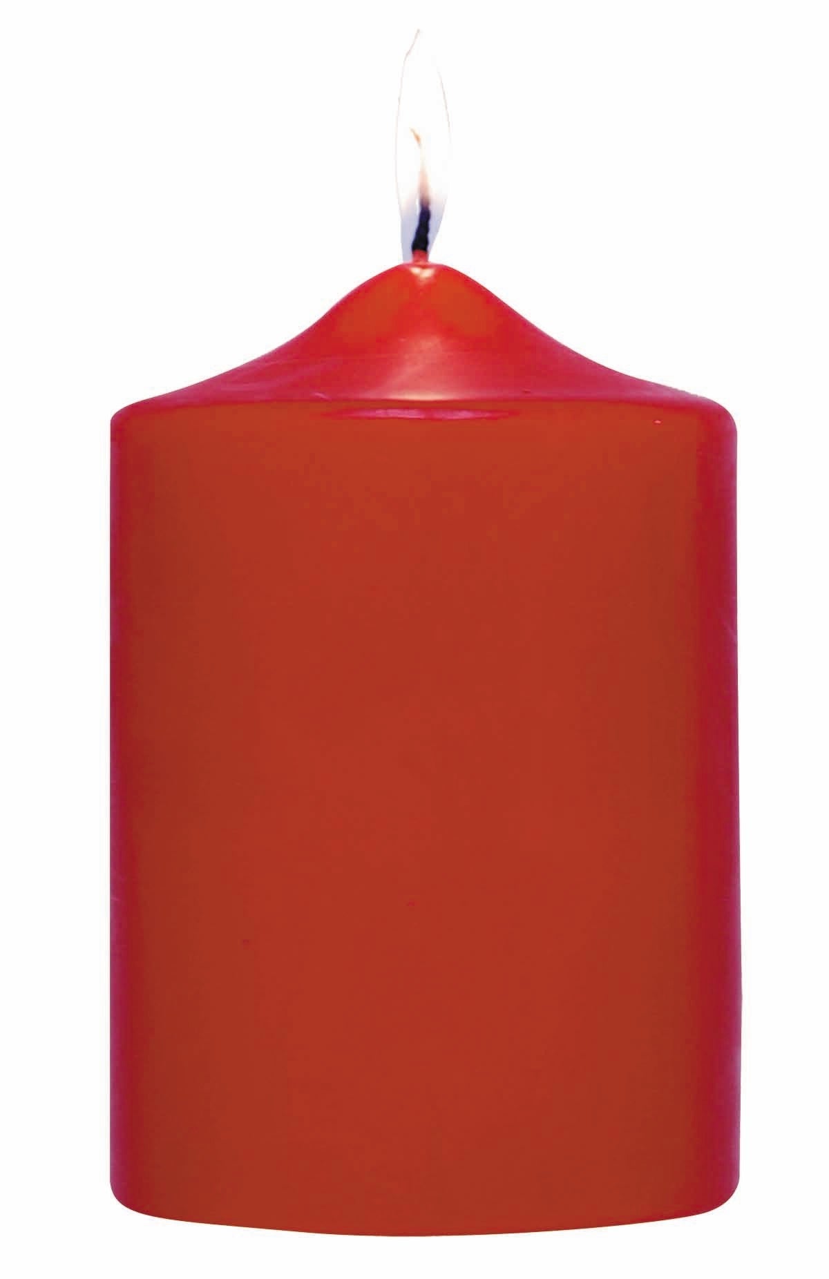 Red Pillar Candle