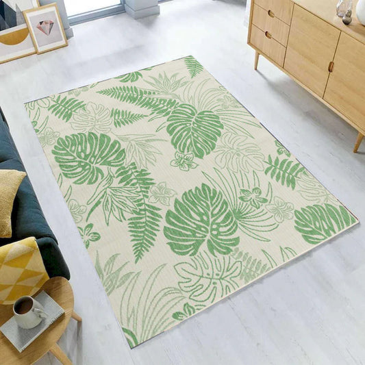 Cabana Indoor Outdoor Leaf Pattern Rug