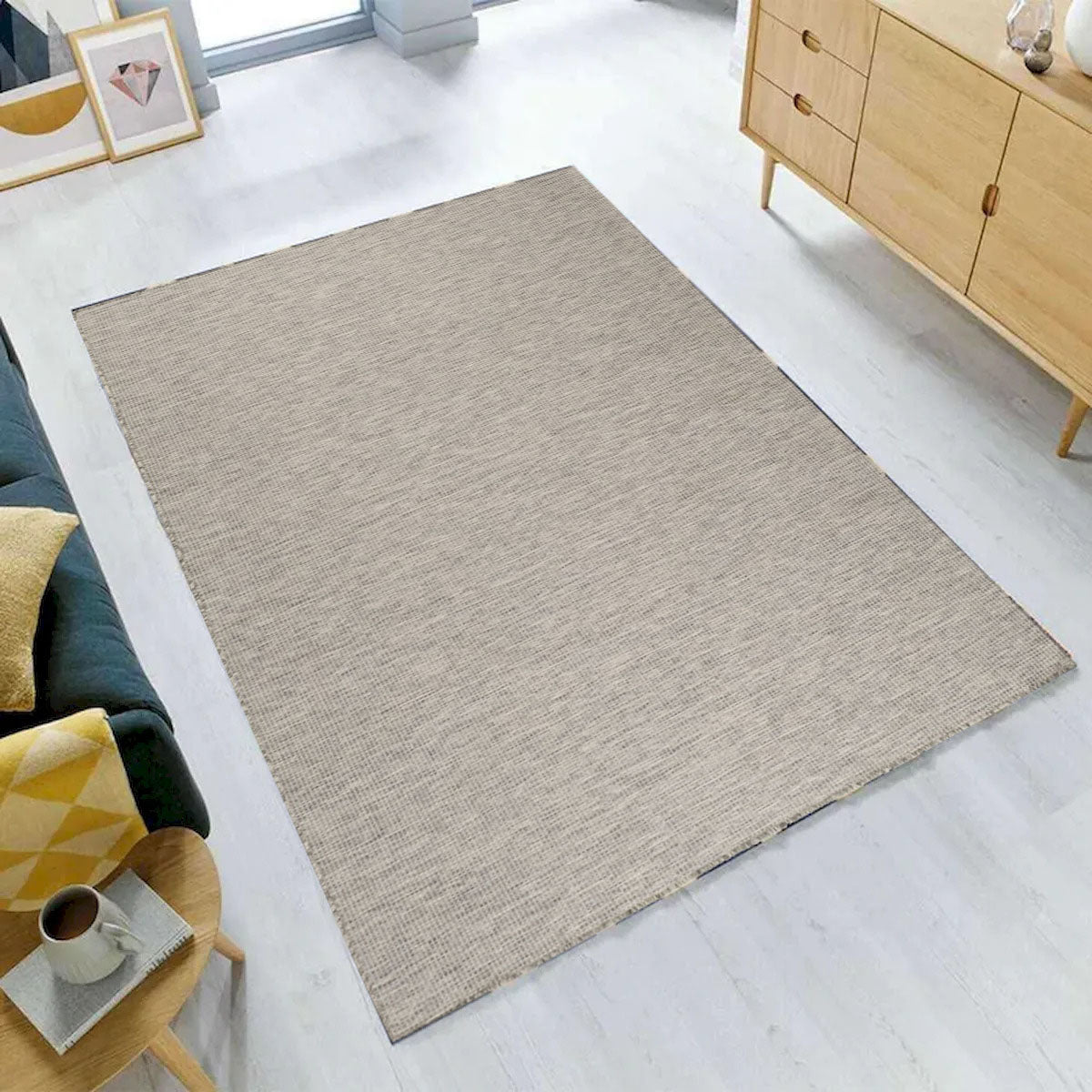 Calyspo Indoor Outdoor Silver Rug