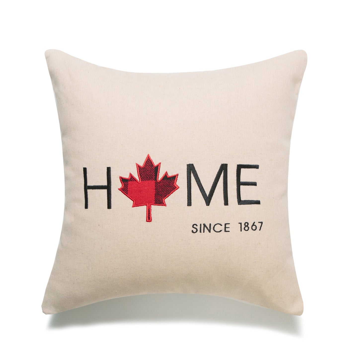 Home With Maple Leaf O Since 1867 And Feather Down Insert Pillow