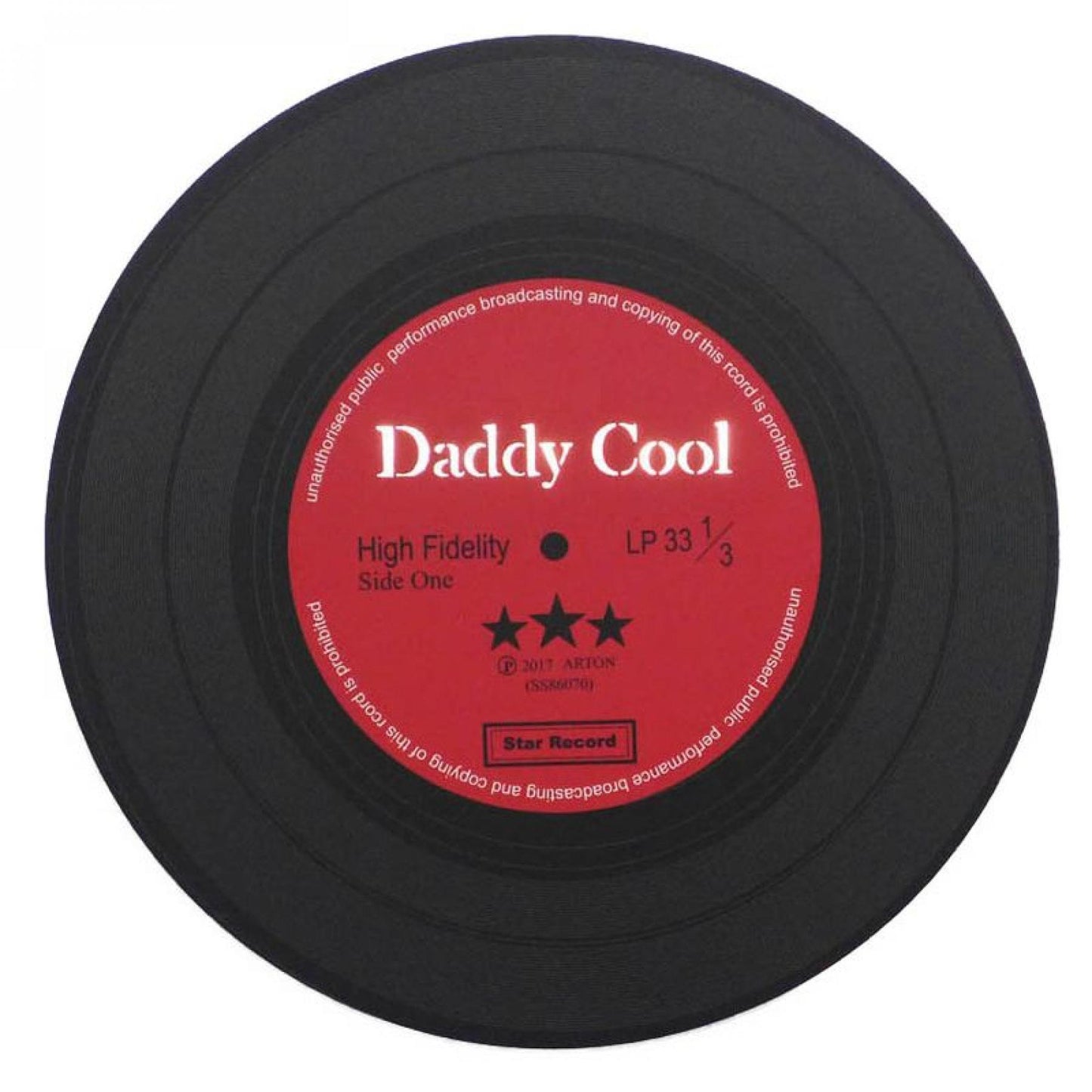 33 1/3 Record- Daddy Cool Block Sign