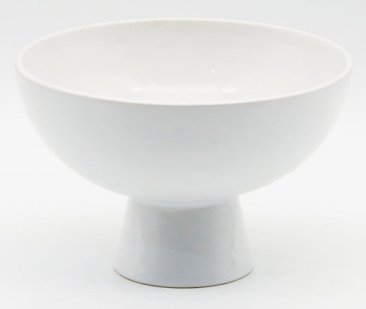 White Pedestal Bowl