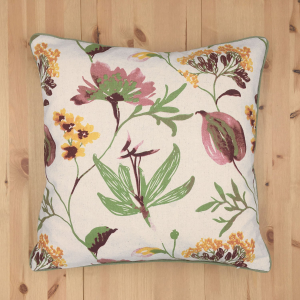 Floral Touch 24 X 24 Inches With Polyester Insert Pillow