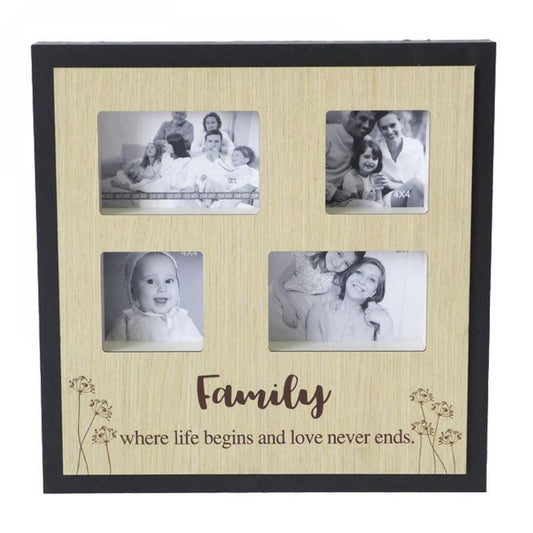 Picture Collage With Text: Family Photo Frame