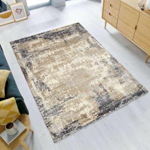 Charisma Iv Muted Gray Ivory Distressed Abstract Rug