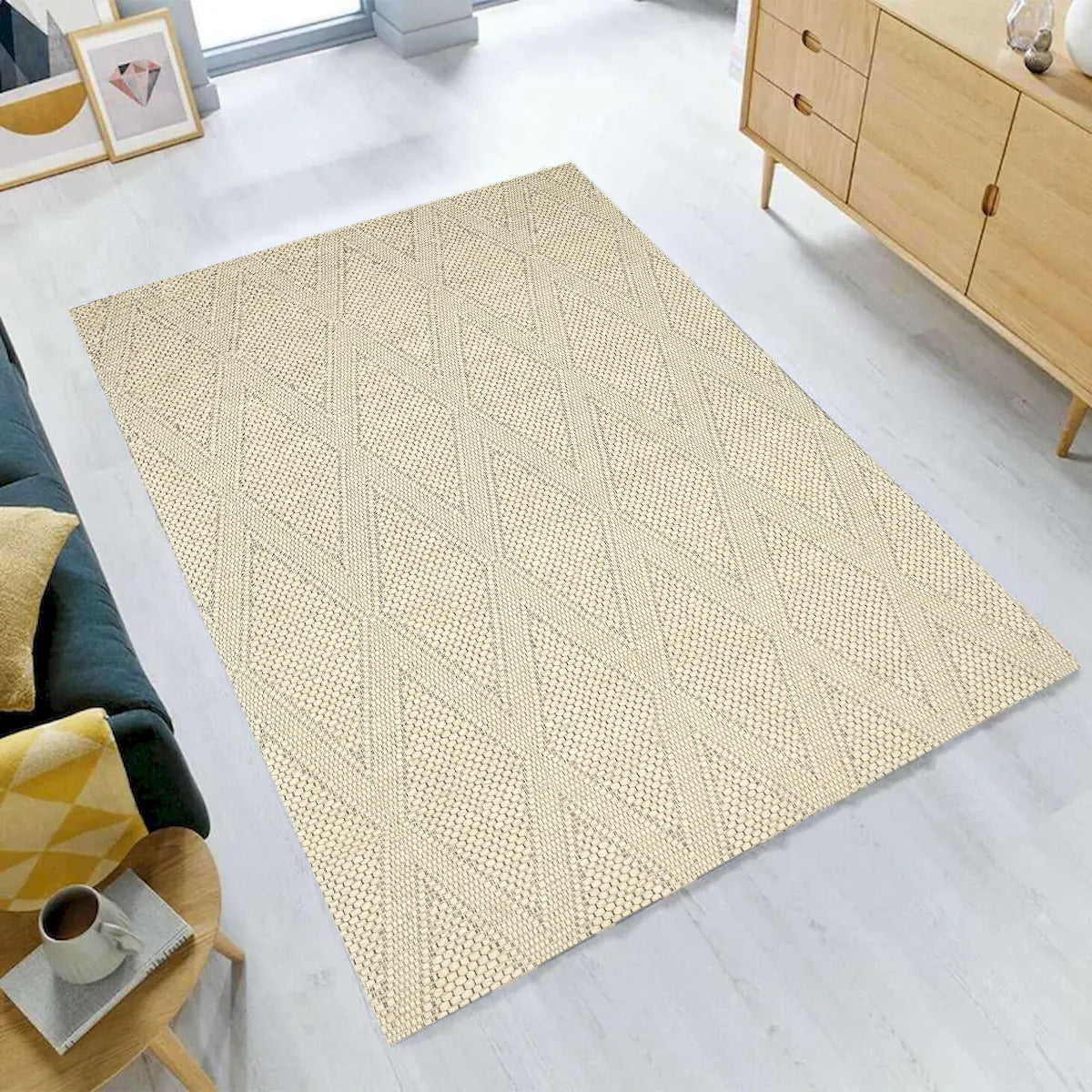 Chinook Ivory Large Diamonds Rug