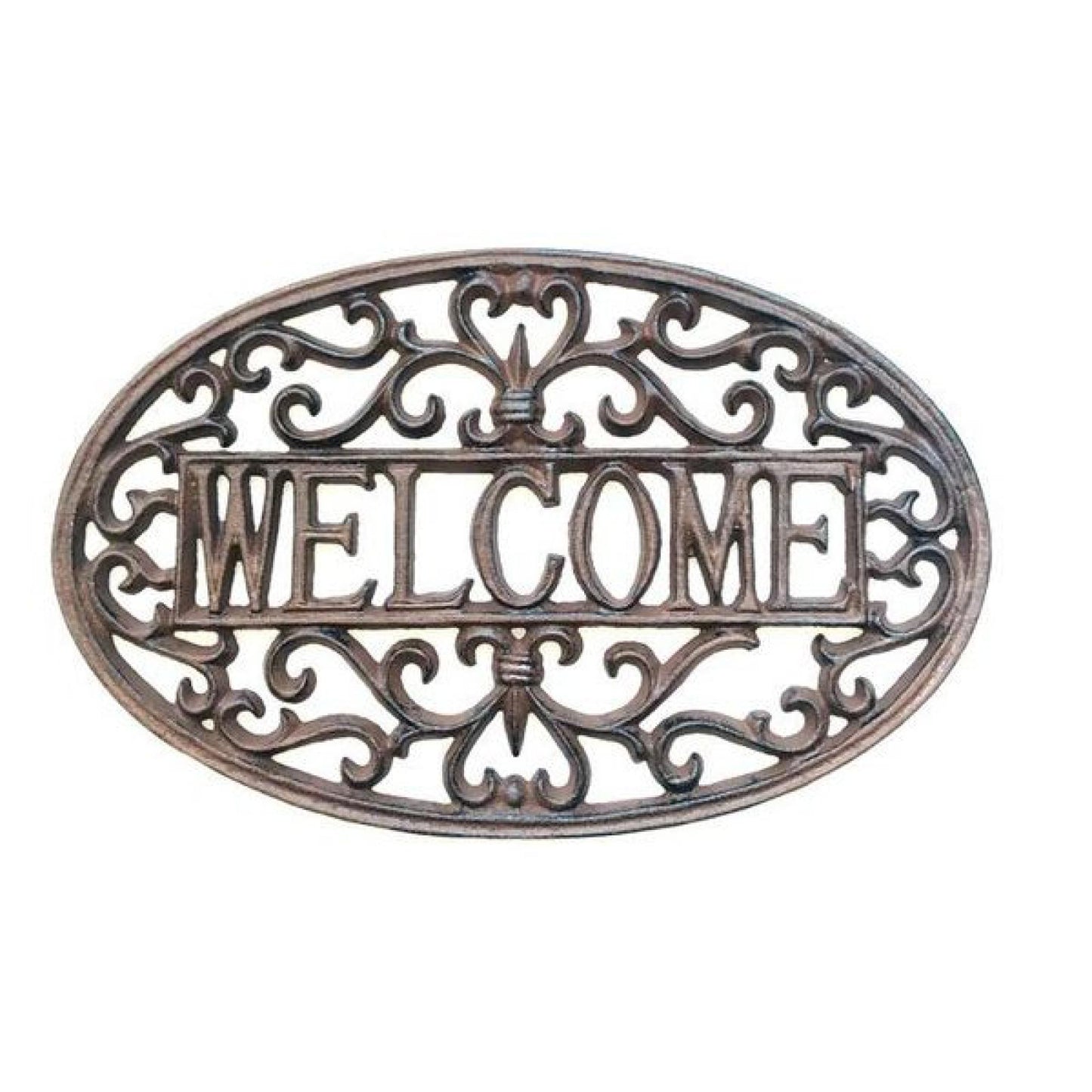 Cast Iron Decorative Welcome Sign