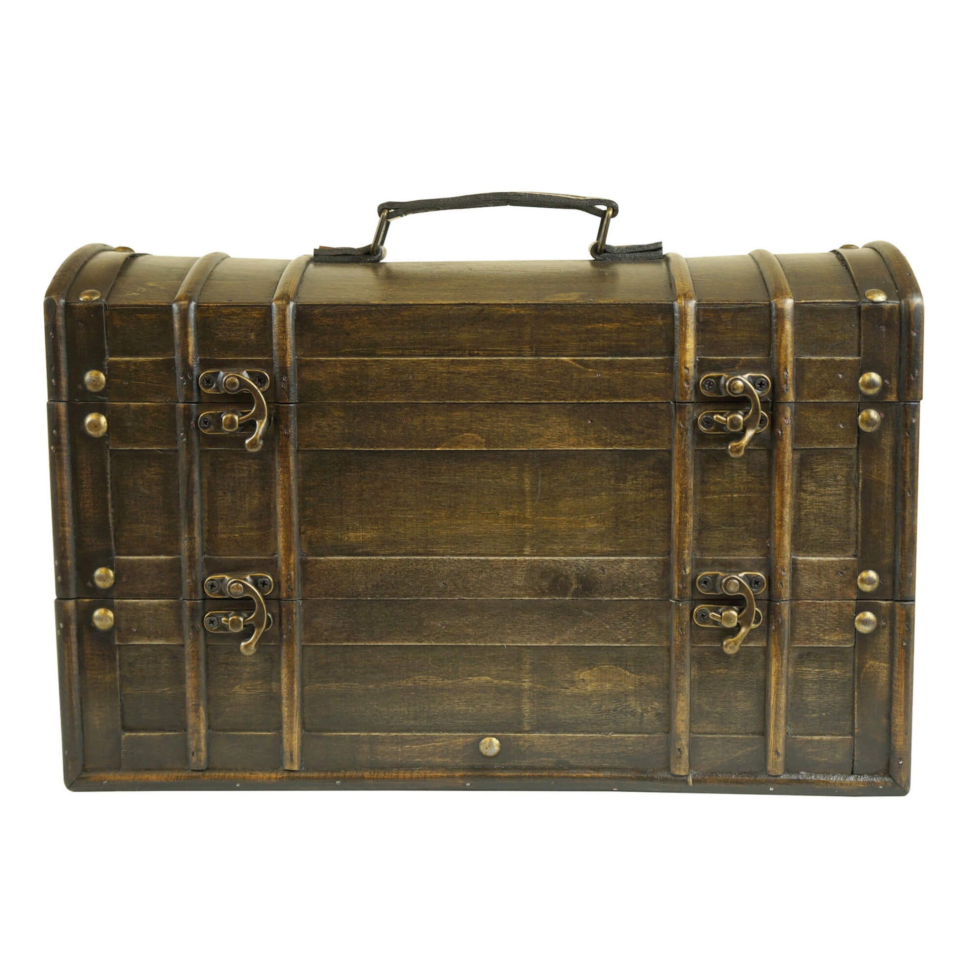 Grey Tone Chest Two Bottle Wine Holder