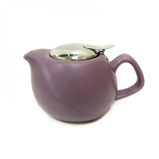 Matte Purple Ripple Teapot