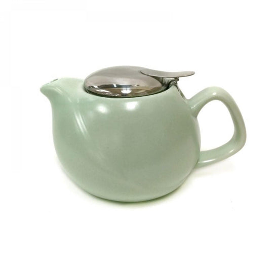 Matte Green Ripple Teapot