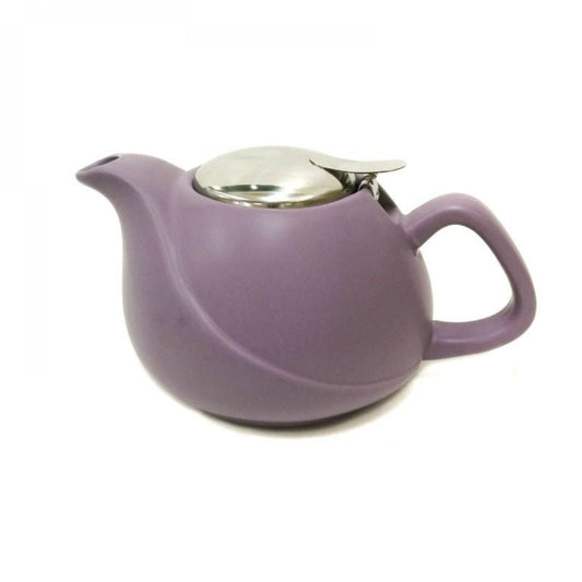 Matte Purple Ripple Teapot