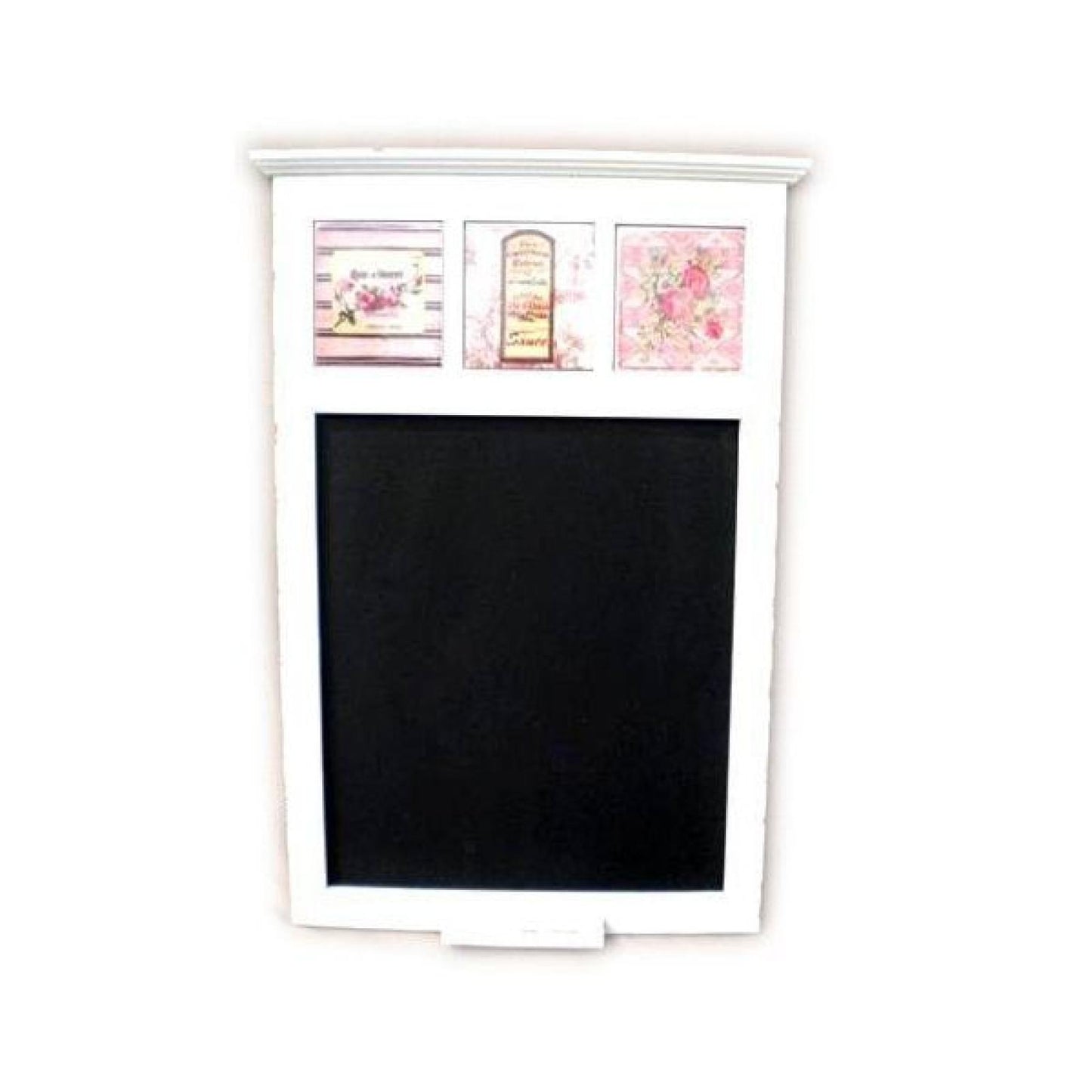 Wood And Ceramic Tiles Framed Chalkboard