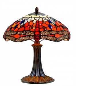 Dragonflies Tiffany Style Stained Glass Table Lamp