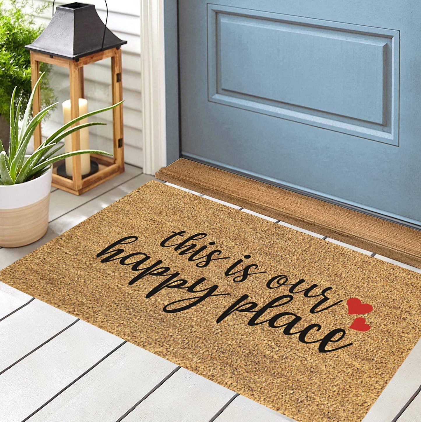 This Is Our Happy Place Coir Doormat