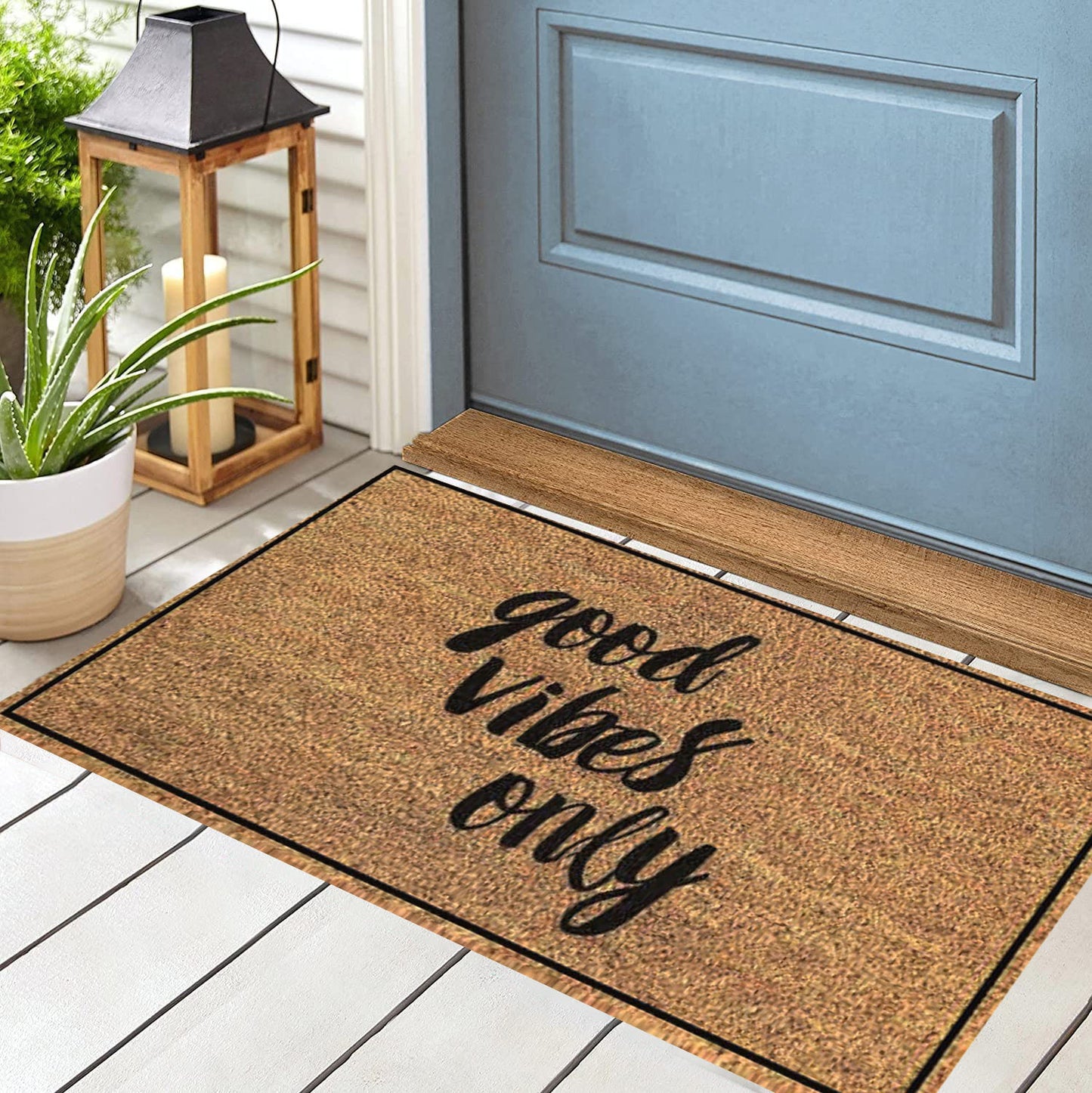 Good Vibes Only Coir Doormat