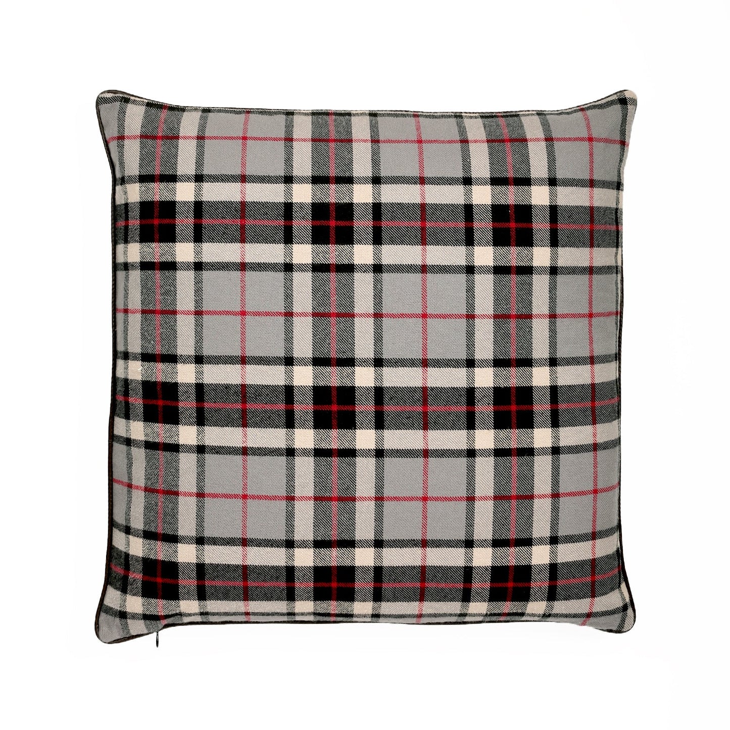 Edinburgh Tartan Plaid With Feather Down Insert Pillow