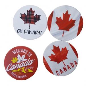 Set Of 4 Canada Themed Coasters