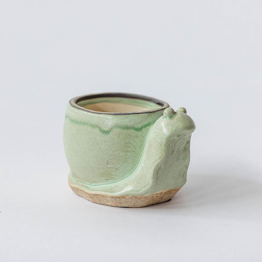 Ceramic Snail Flower Planter