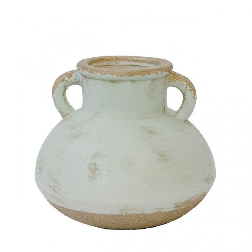 Ceramic Jug Shape With Elephant Ears Handles Vase