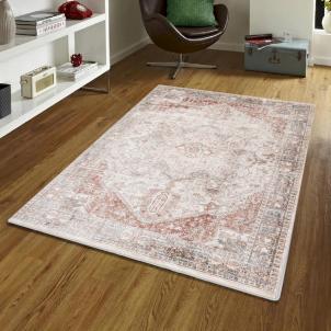 Elaxi Faded Browns Patterned Rug