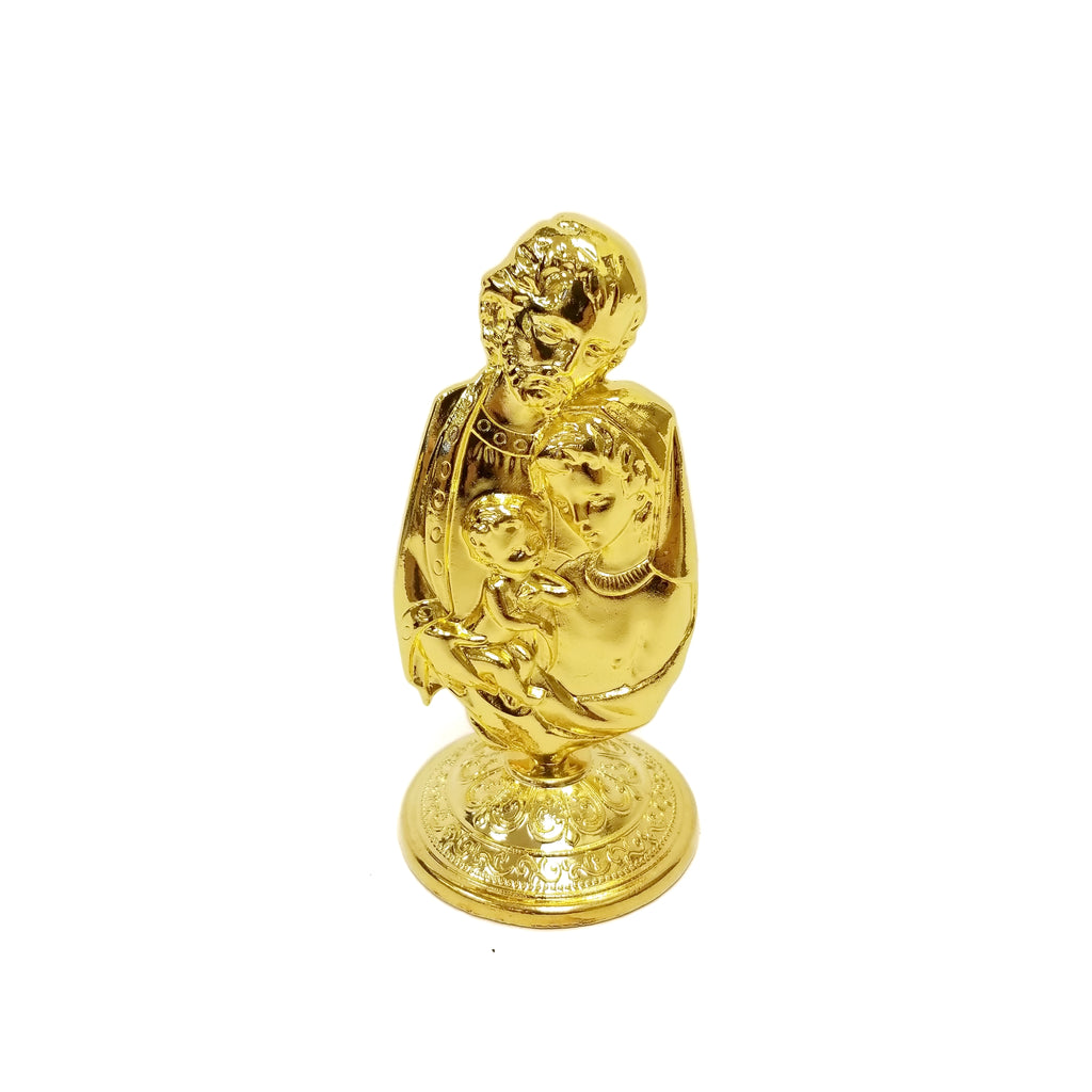 Gold Colored Holy Family Figurine