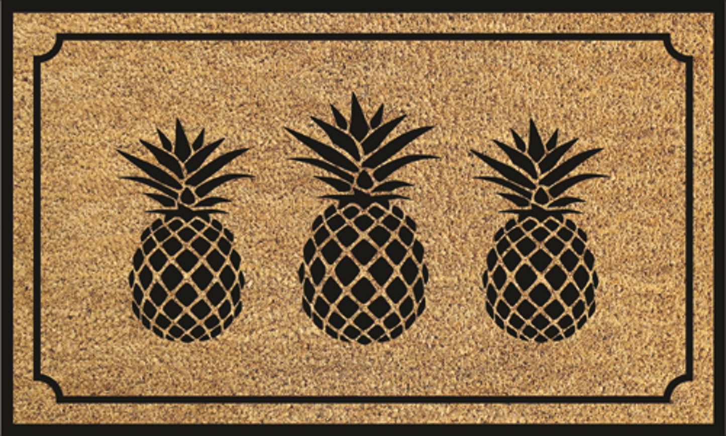 3 Pineapples Doormat