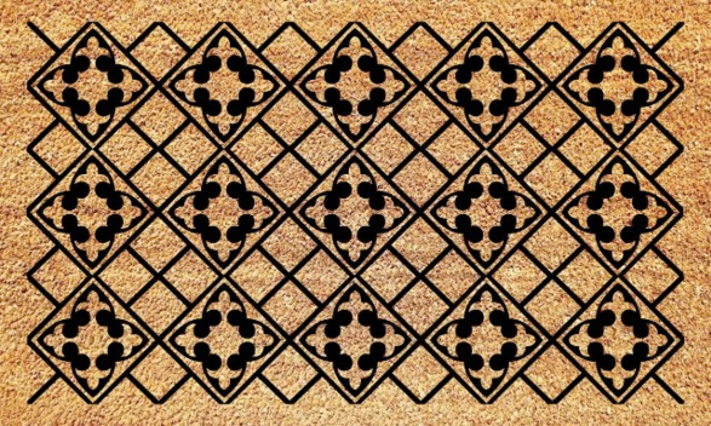 Geometric Patterned Doormat