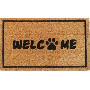 Welcome With A Paw Print O Doormat