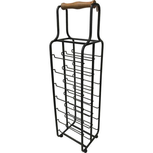 Metal 14 Bottle Capacity Standing Wine Rack