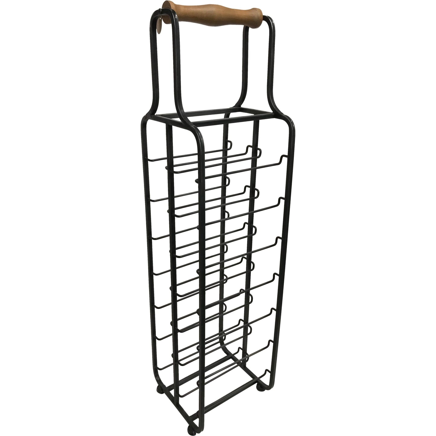 Metal 14 Bottle Capacity Standing Wine Rack