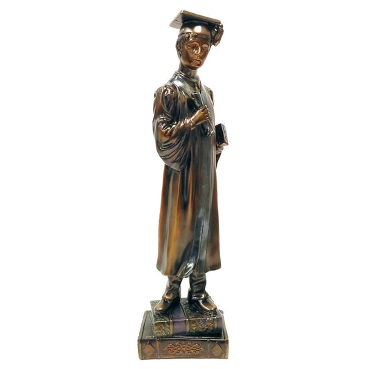 Bronze Color Male Graduate Figurine