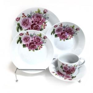 Set Of 20 Bouquet Of Flowers Dinner Set