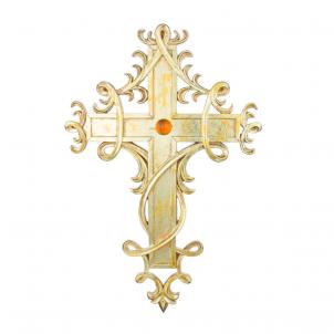 Gold Colored Cross Wall Decor