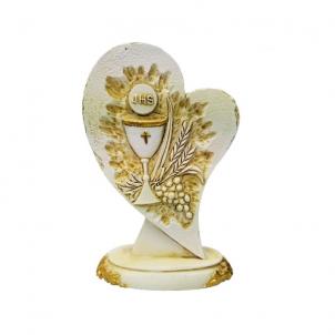 Heart Shaped Holy Communion Figurine