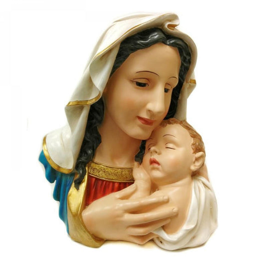 Mary With Baby Jesus Statuette